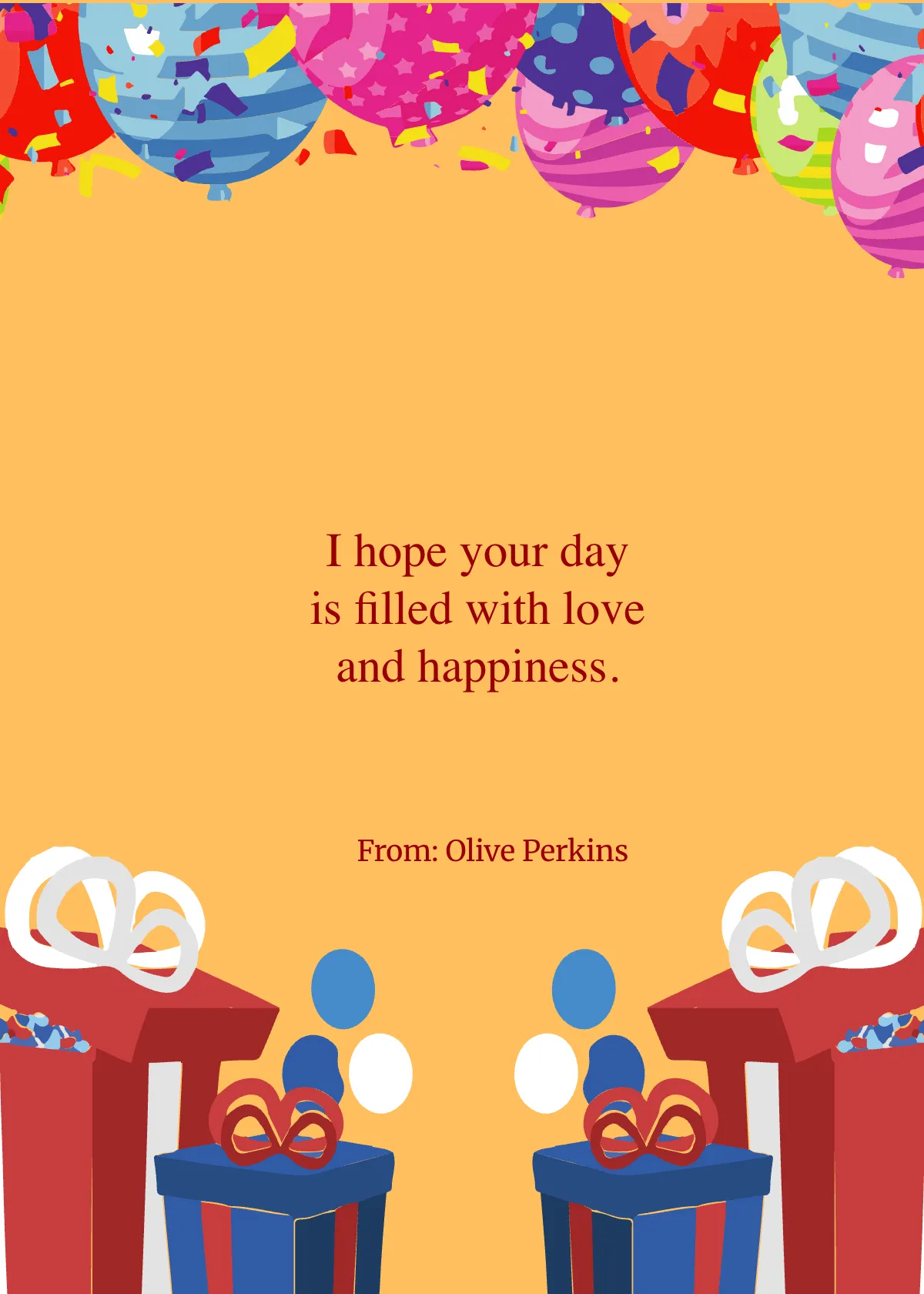 Free Personalized Birthday Card for Her Template to Edit Online