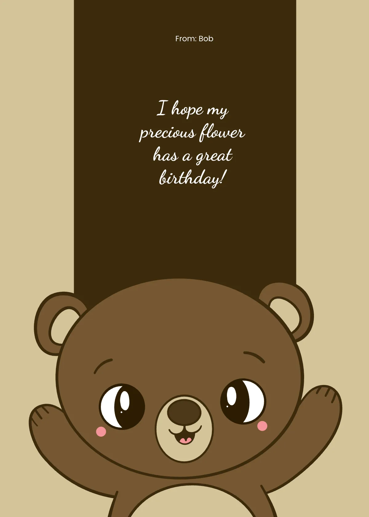 Free Cute Birthday Card for Her Template to Edit Online