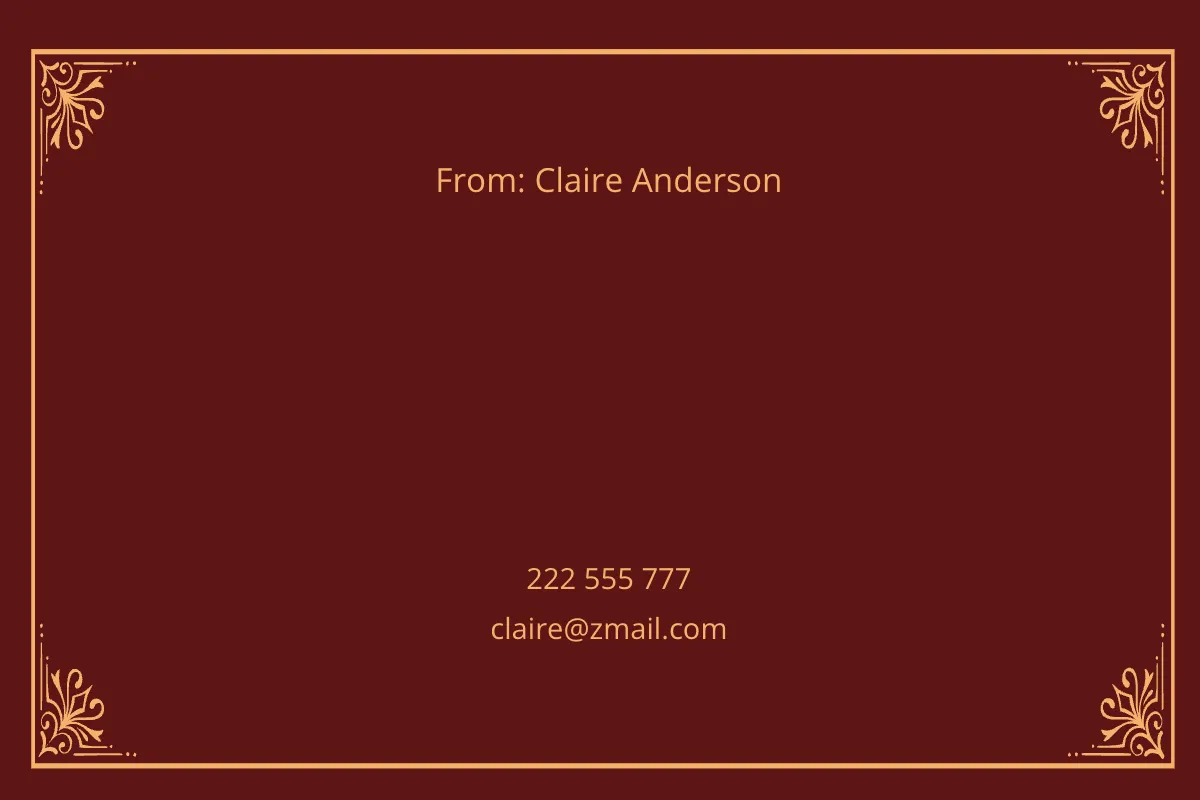 Free Elegant Anytime Congratulations Card Template to Edit Online