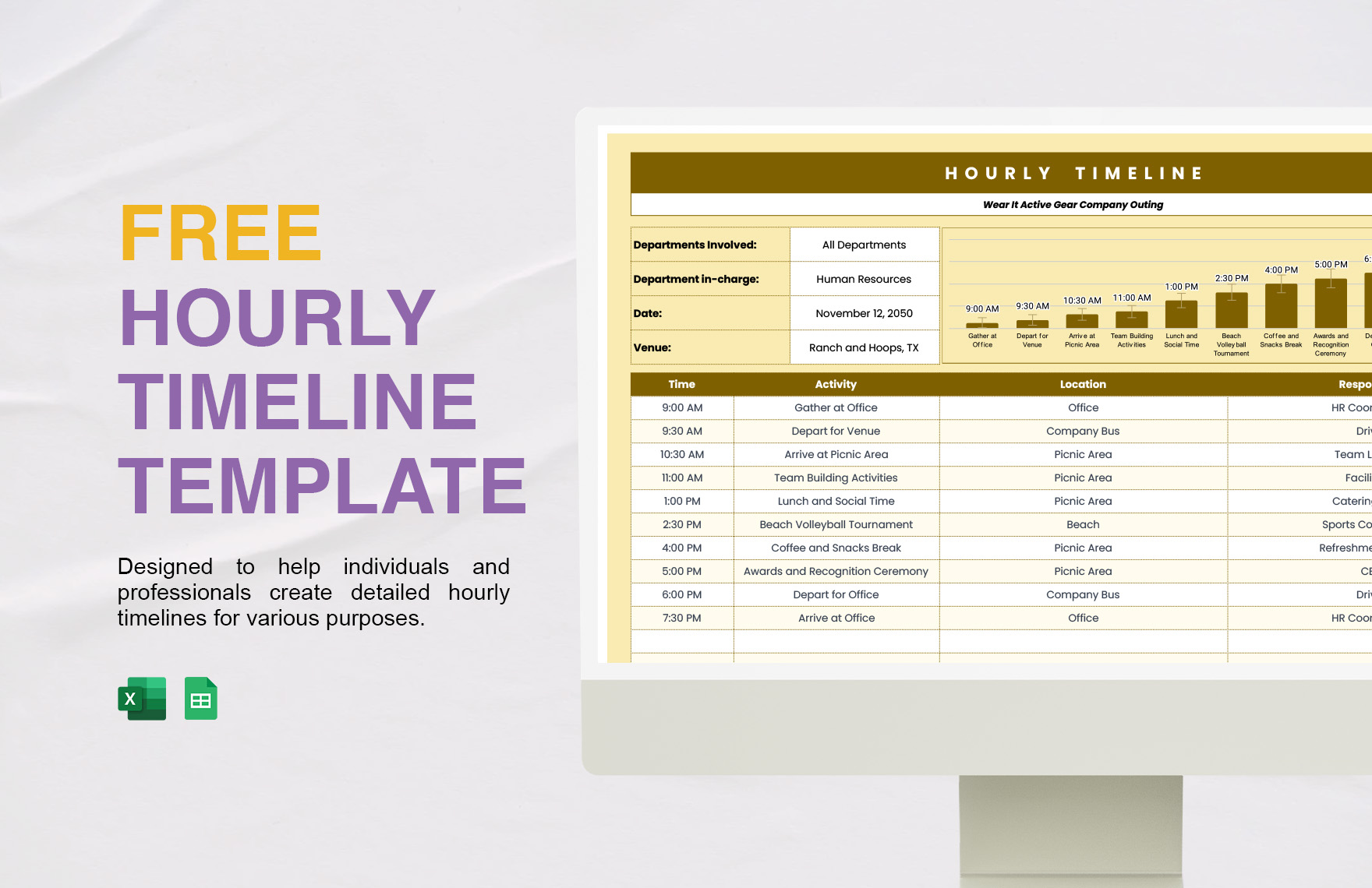 Hourly Template In Excel FREE Download Template