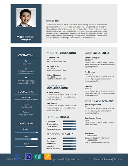 Free cv template word