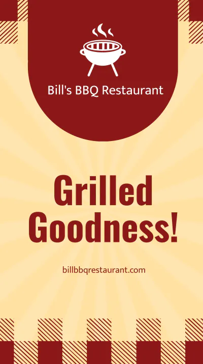 Free Bbq Restaurant Instagram Story Template to Edit Online