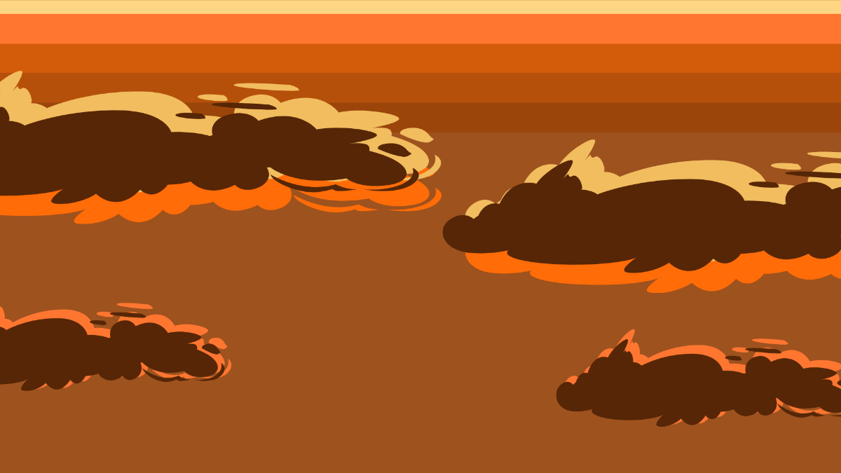 Sunset Clouds Background Template