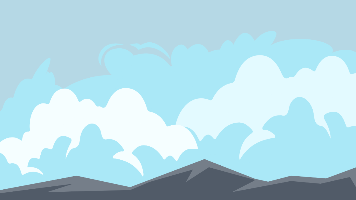Light Blue Cloud Background Template