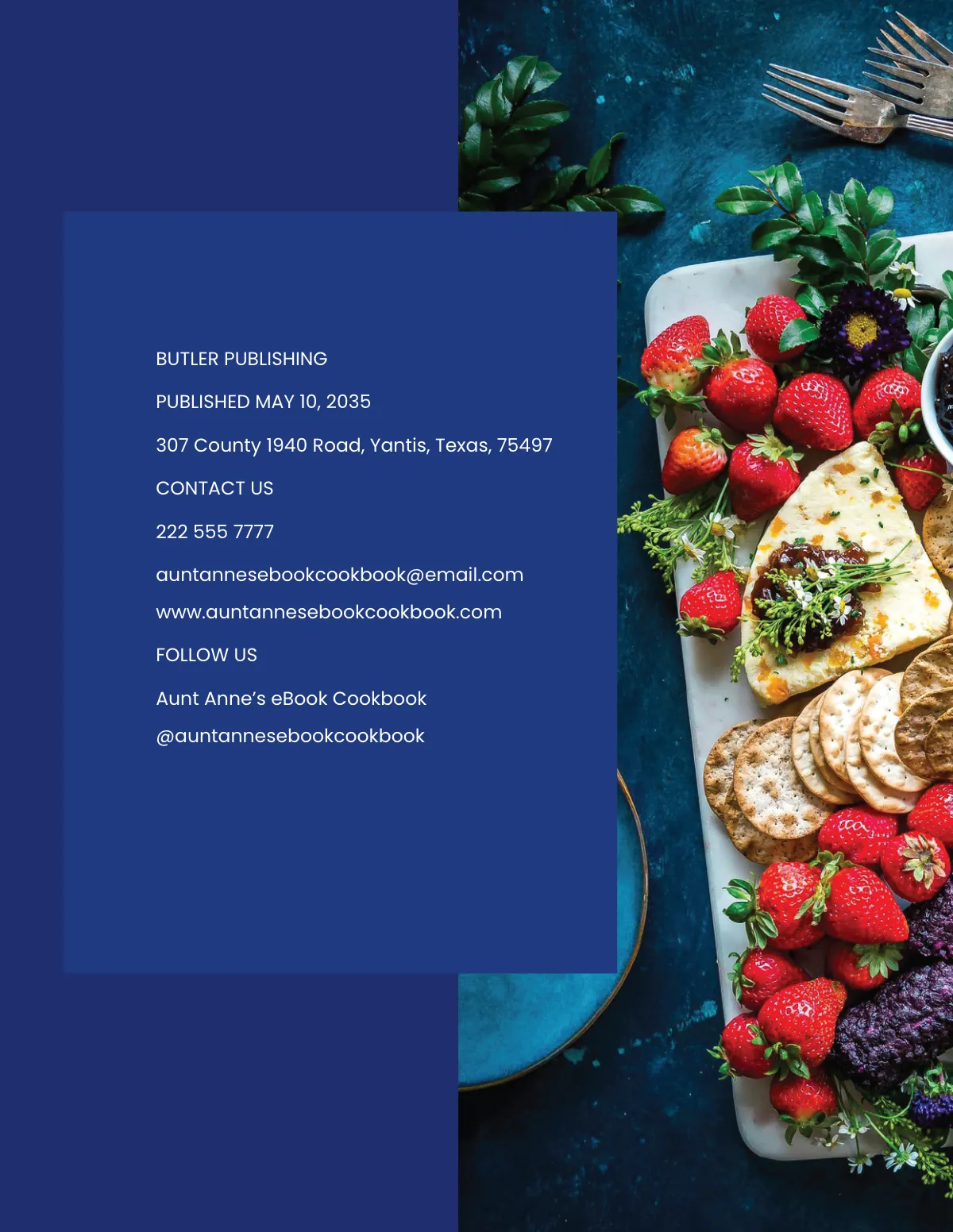 Free Creative Ebook Cookbook Template to Edit Online