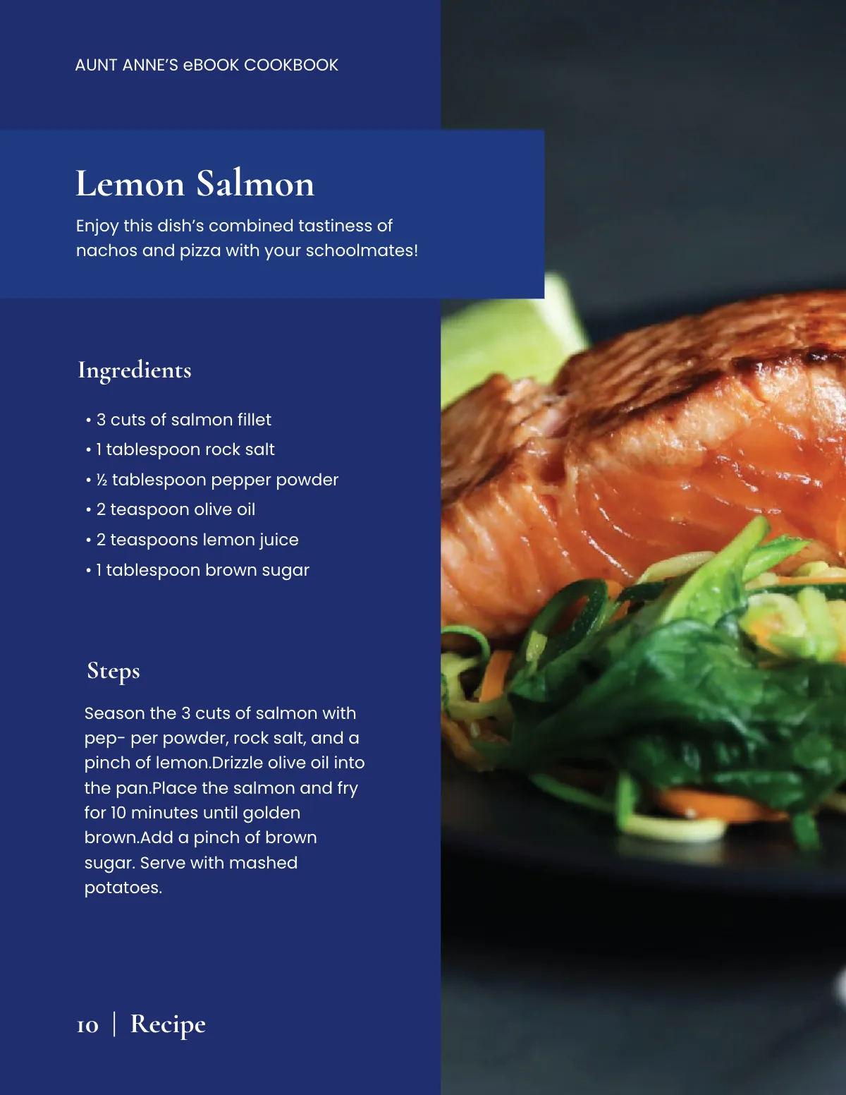 Free Creative Ebook Cookbook Template to Edit Online