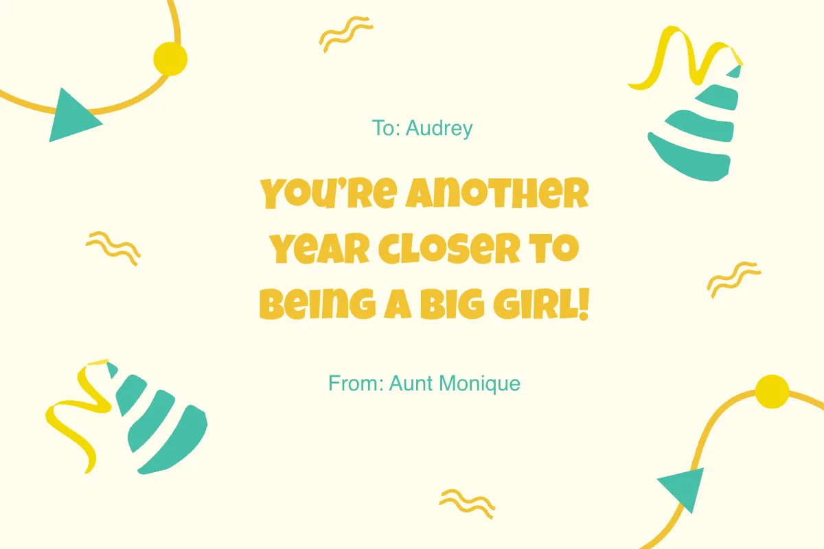 Free Birthday Card For Kid Template to Edit Online