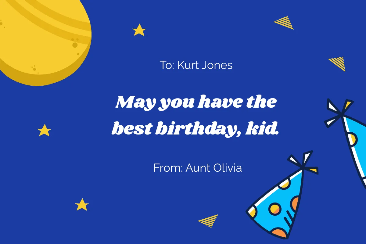 Free Printable Birthday Card For Kid Template to Edit Online