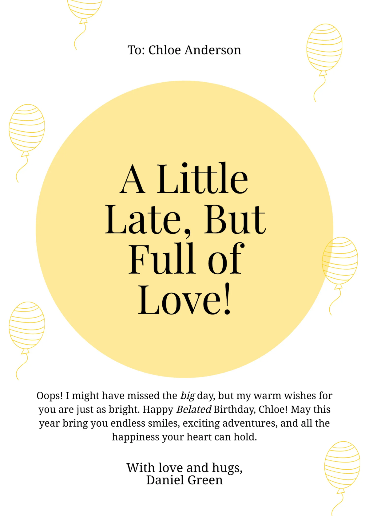 Free Virtual Belated Birthday Card Template to Edit Online Free Virtual Belated Birthday Card Template to Edit Online