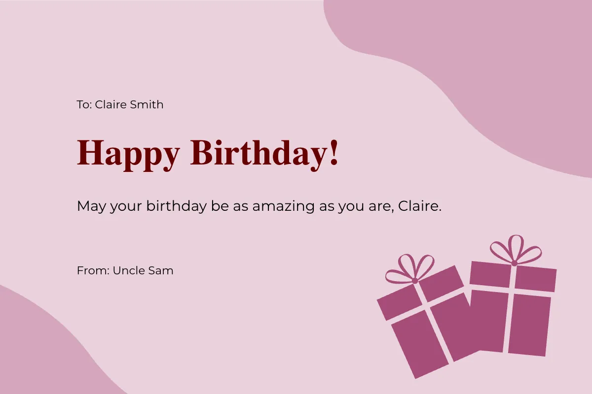 Free Happy Birthday Card For Kid Template to Edit Online