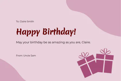 Free Happy Birthday Card For Kid Template to Edit Online