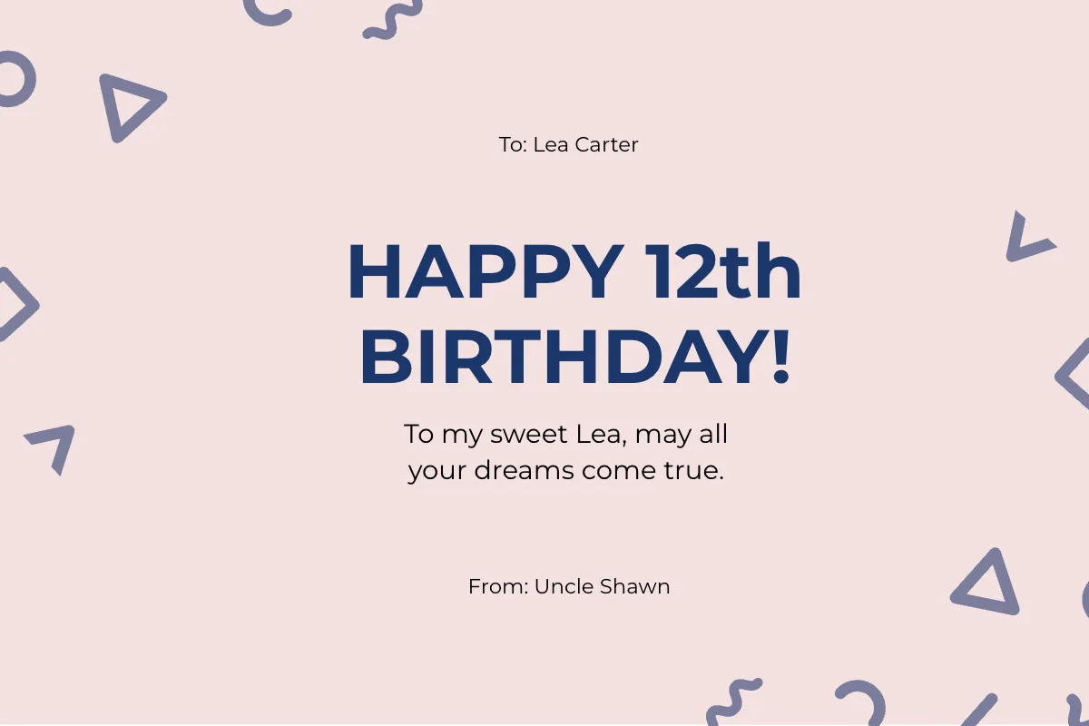 Free Modern Birthday Card For Kid Template to Edit Online