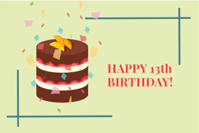 Free Simple Birthday Card For Kid Template to Edit Online