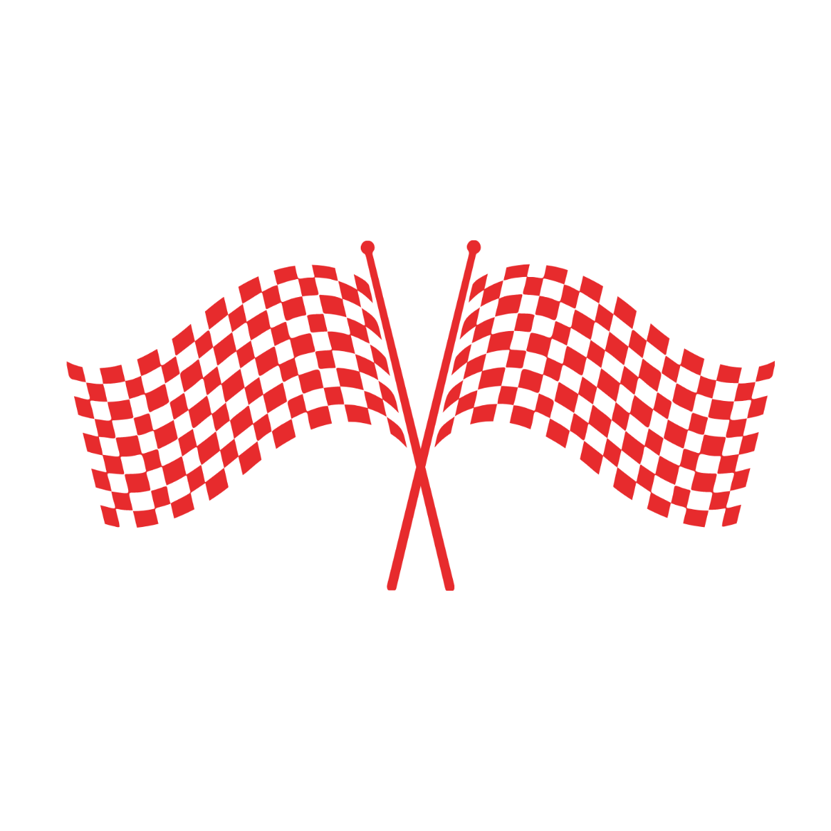 Free Red Racing Flag clipart Template