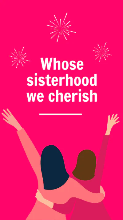 Free Happy Sisters Day Instagram Story Template to Edit Online