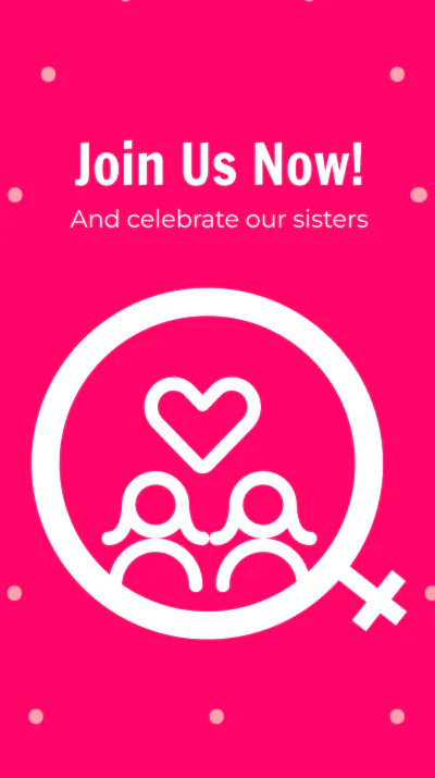 Free Happy Sisters Day Instagram Story Template to Edit Online