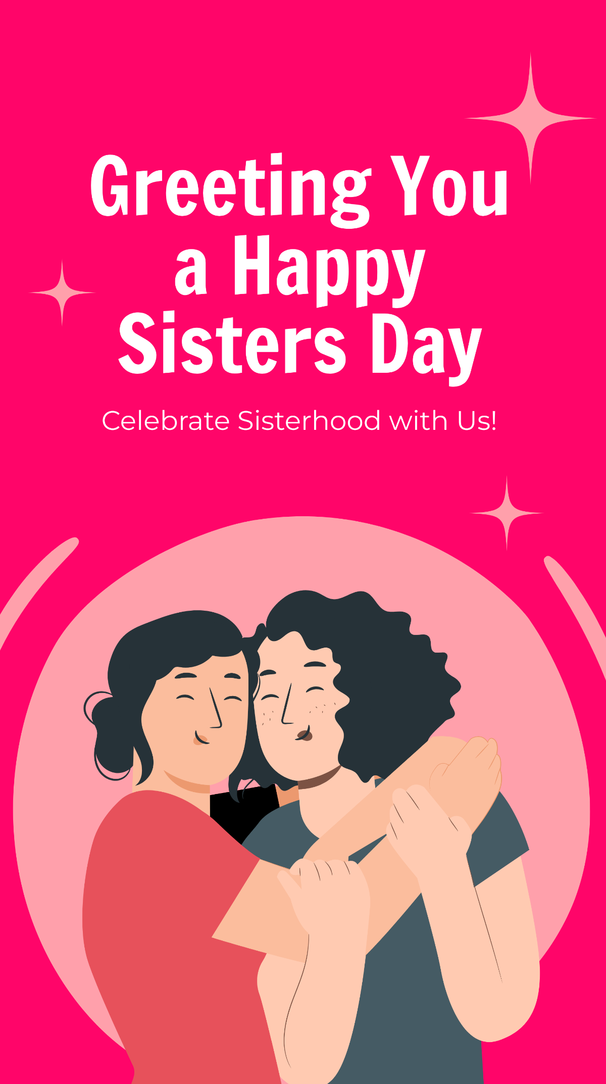 Free Happy Sisters Day Instagram Story Template