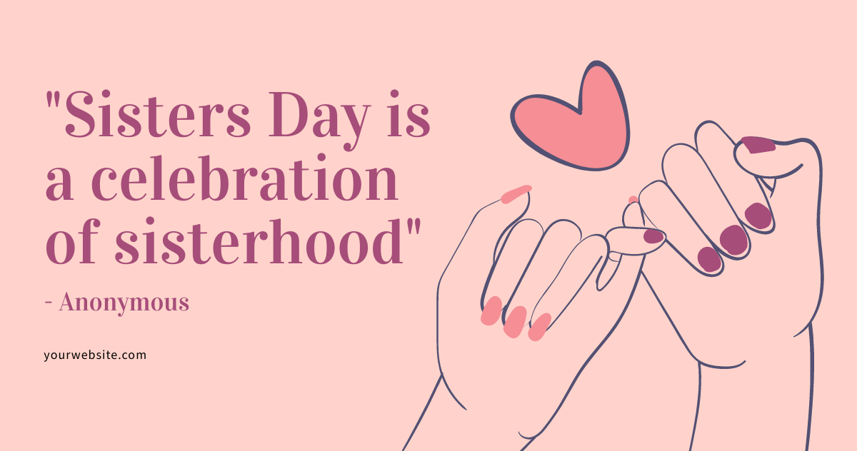 Sisters Day Quote Facebook Post