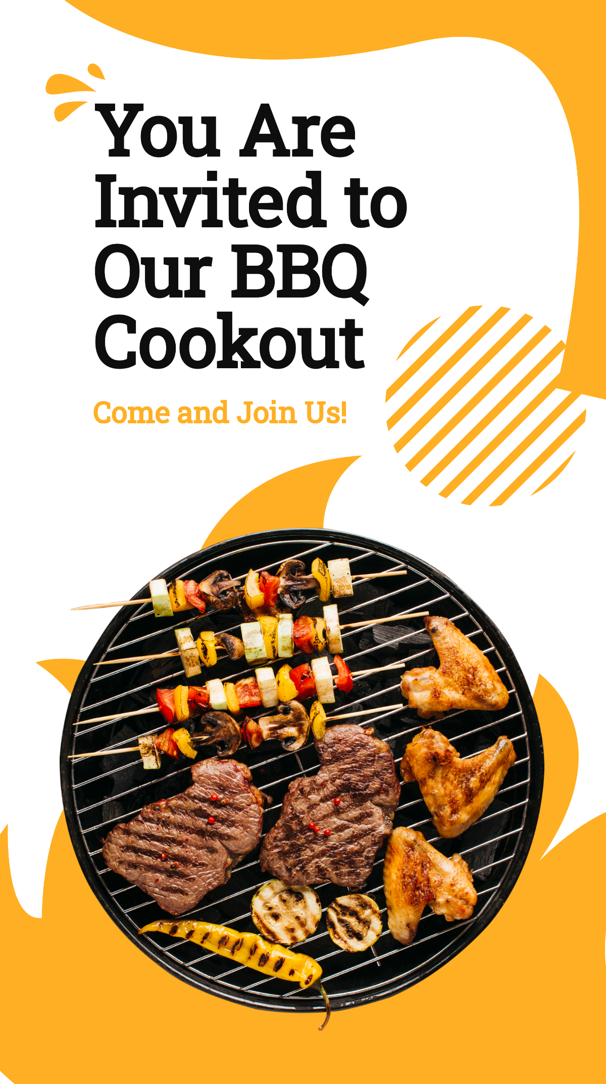Bbq Cook Off Whatsapp Post Template