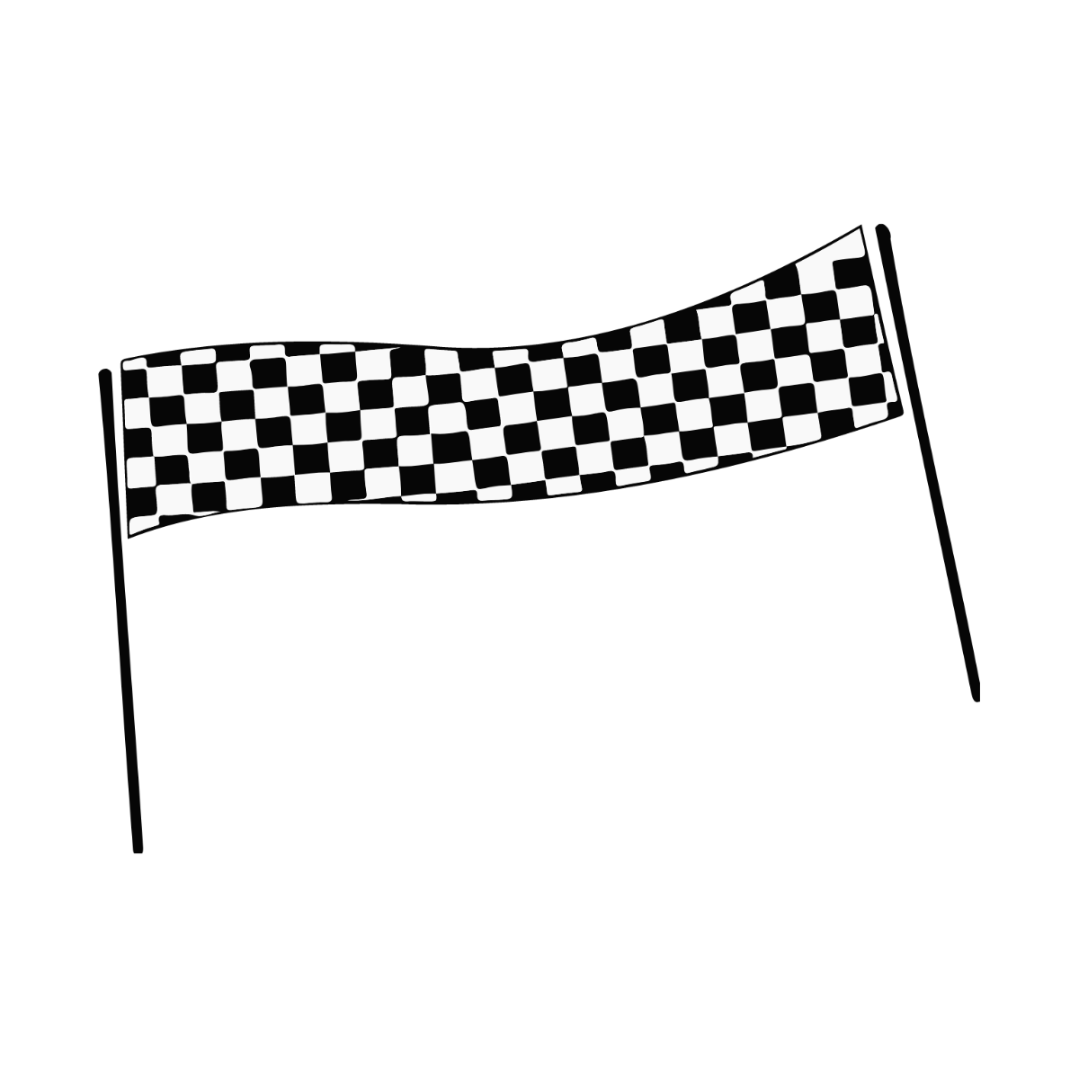 Racing Checkered Flag Border clipart Template