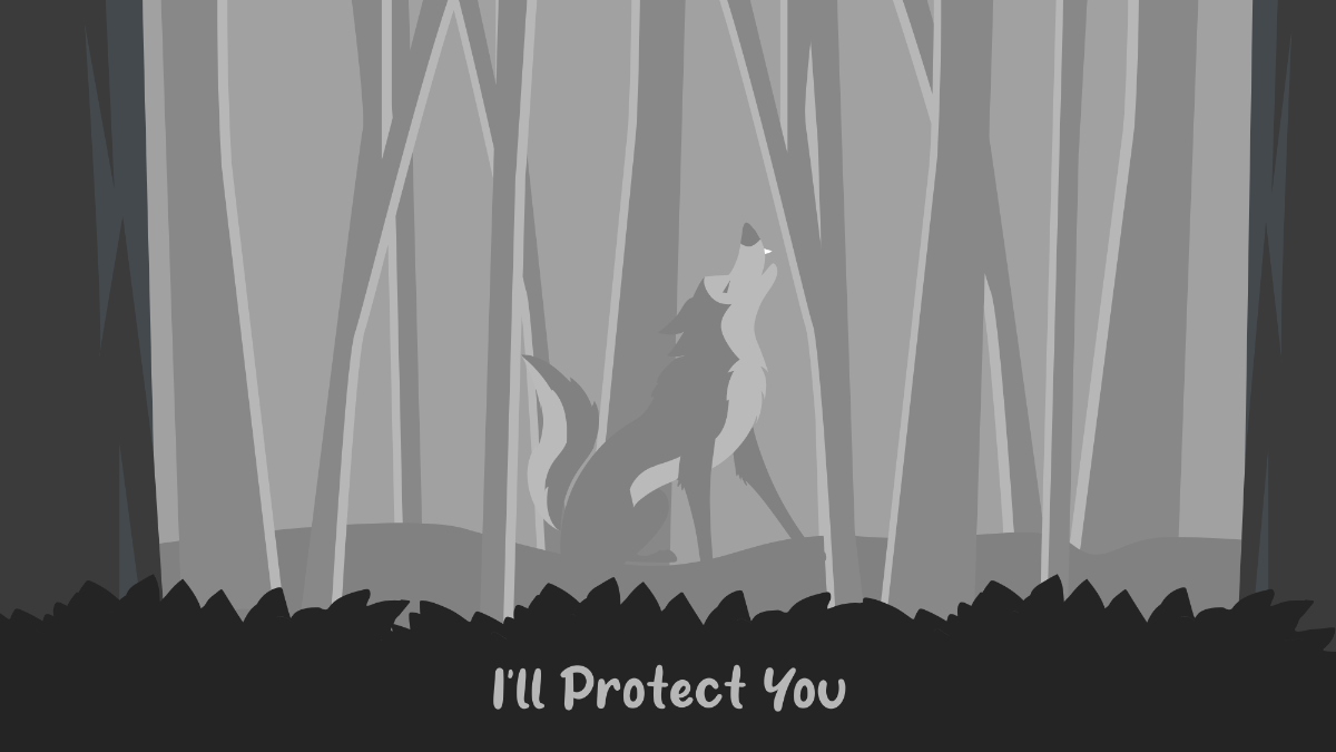 Free Gray Wolf Wallpaper Template