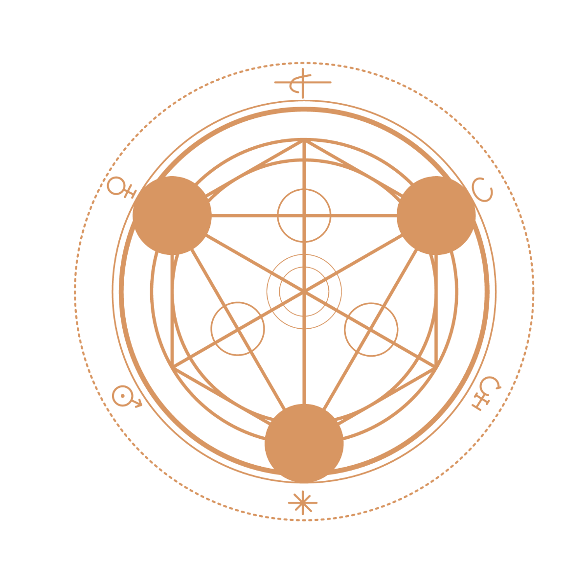 Sacred Geometry Alchemy clipart Template