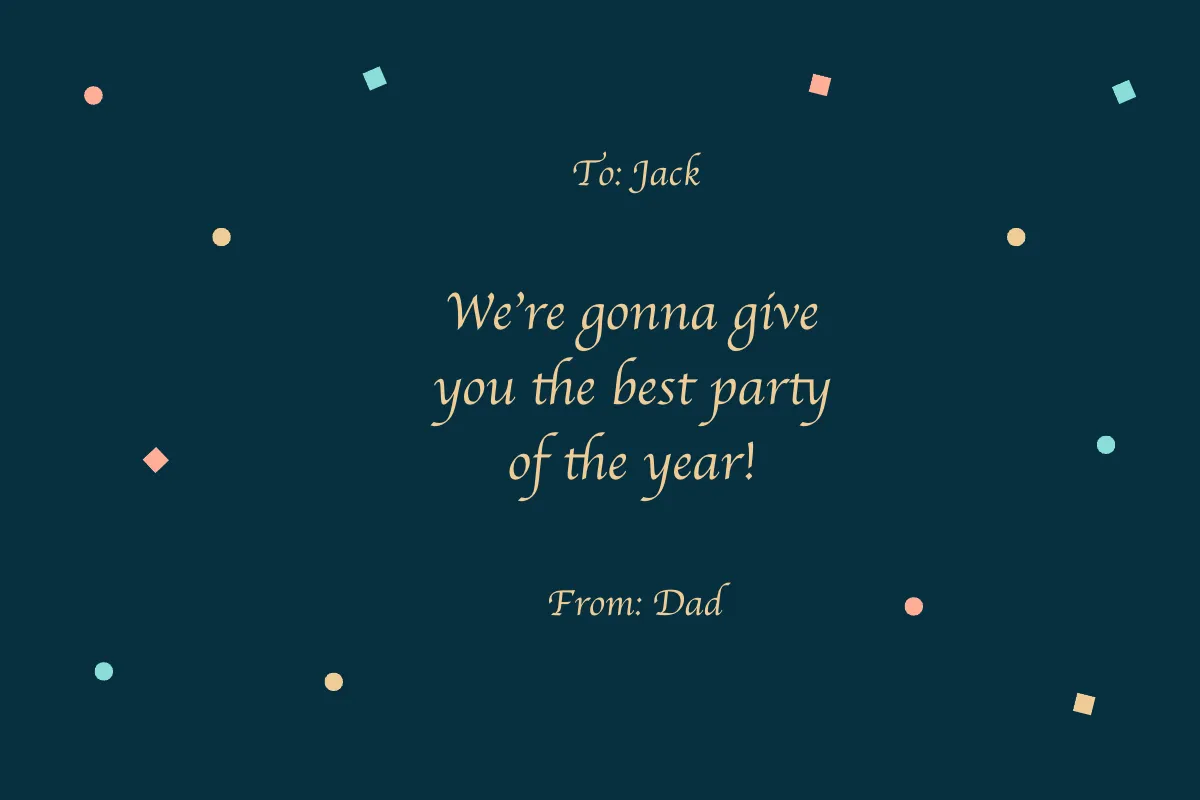 Free 25th Birthday Card For Son Template to Edit Online