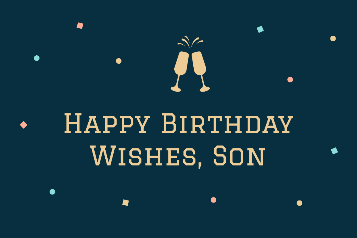 Free 25th Birthday Card For Son Template