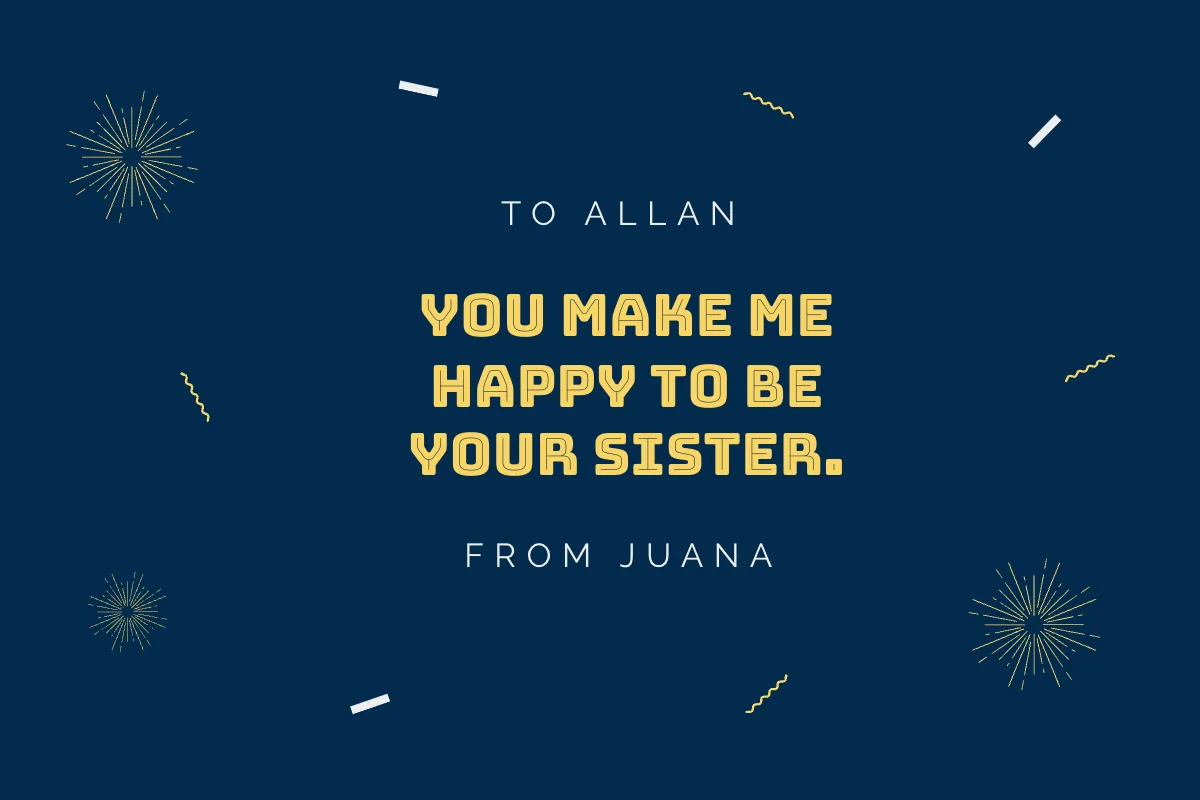 Free 25th Birthday Card For Brother Template to Edit Online