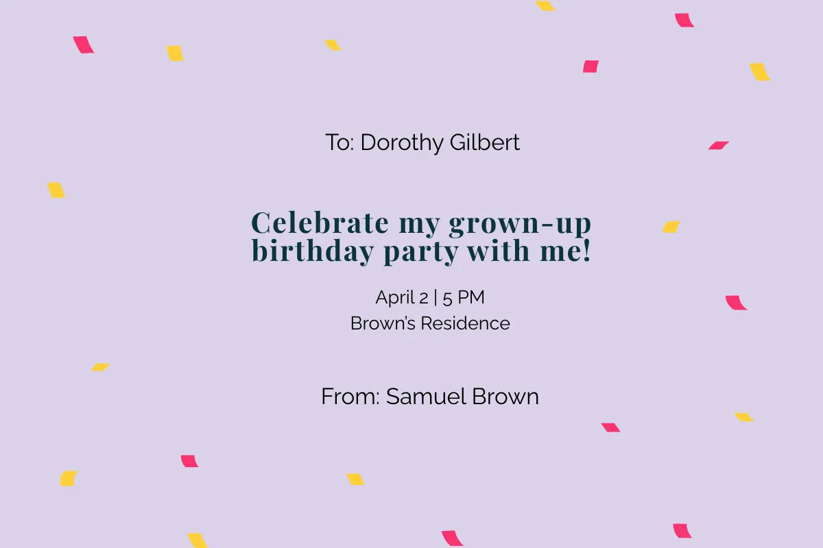Free 21st Birthday Invitation Card Template to Edit Online