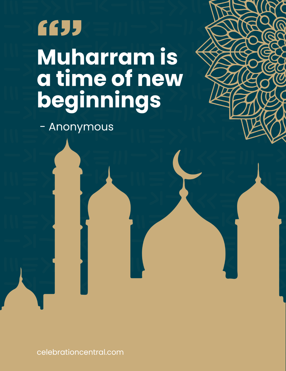 Muharram Quote Flyer Template - Edit Online & Download