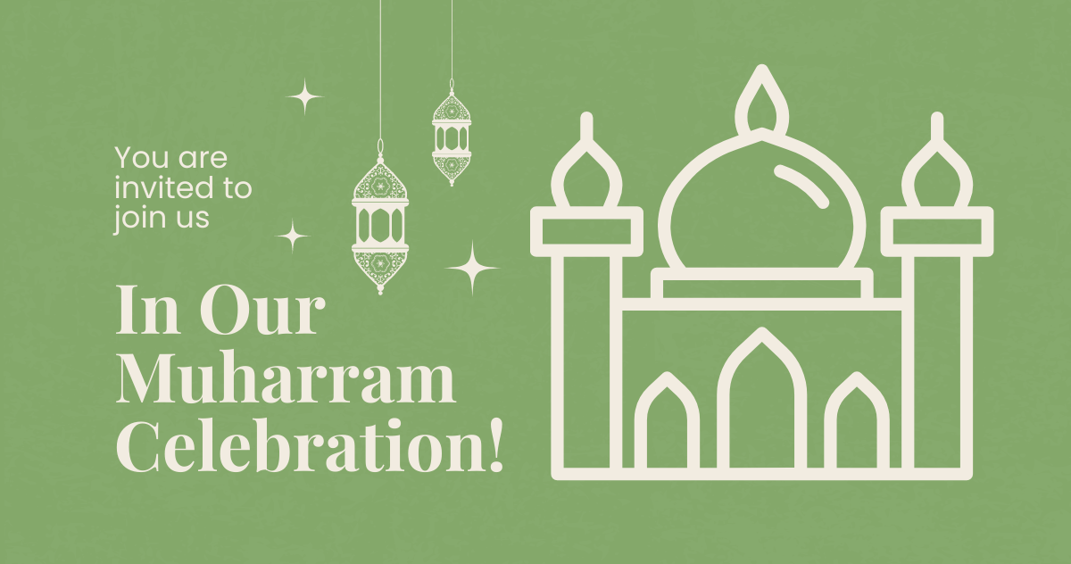 Free Muharram Celebration Facebook Post Template