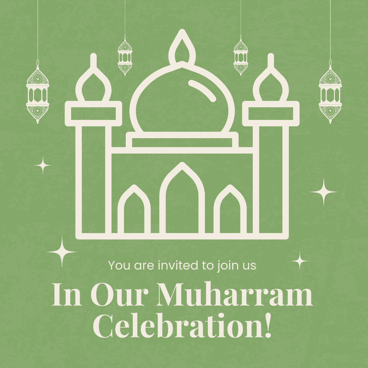 Free Muharram Celebration Instagram Post Template
