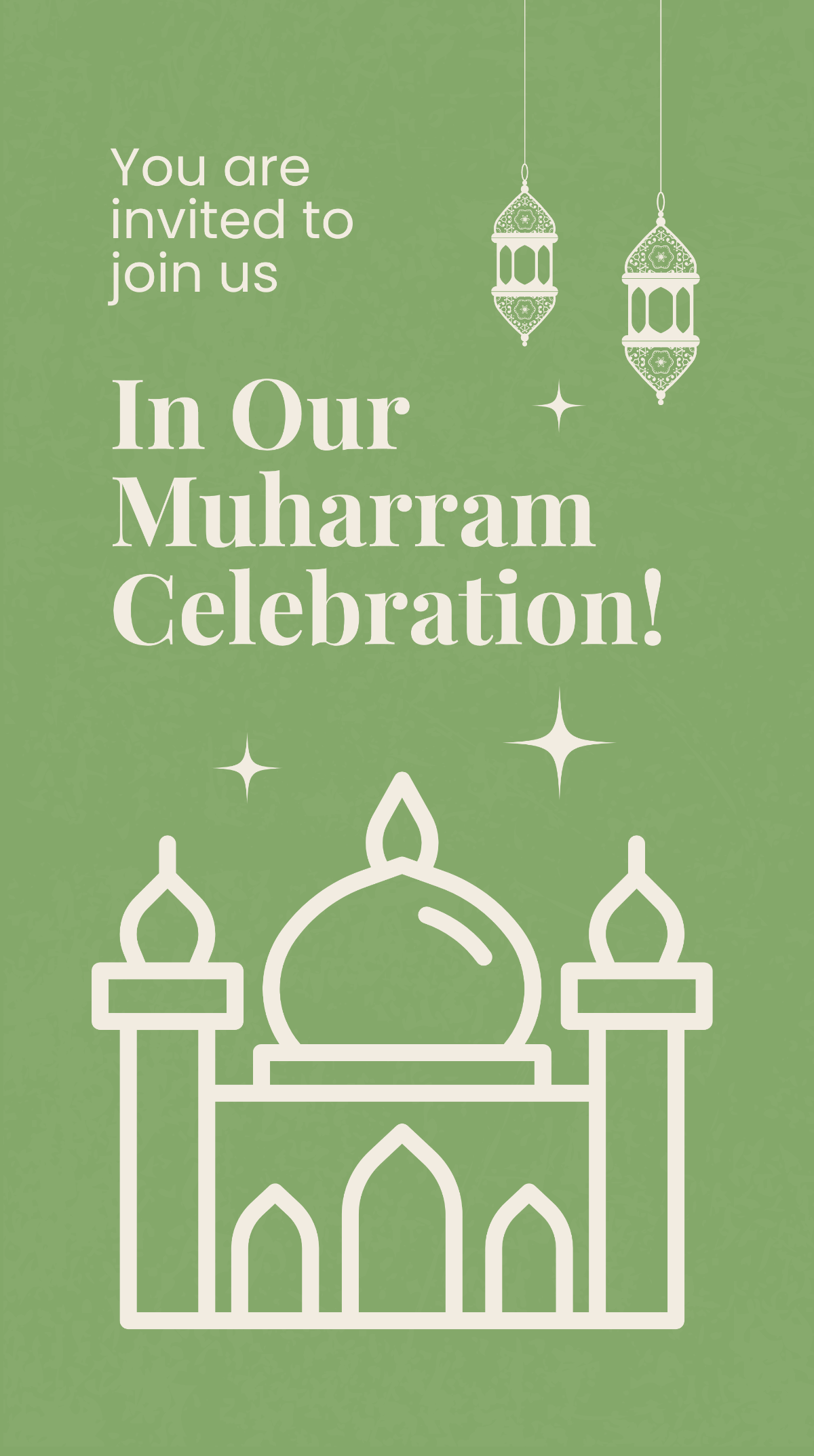 Muharram Celebration Whatsapp Post Template