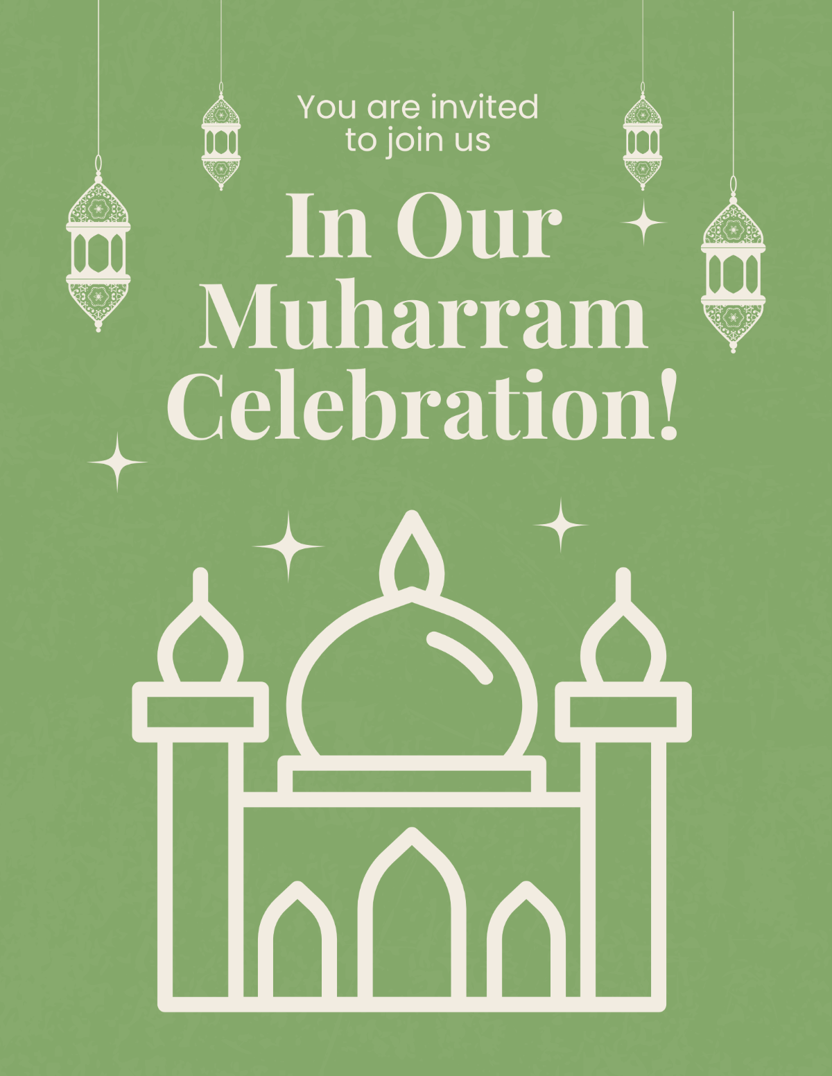 Free Muharram Celebration Flyer Template