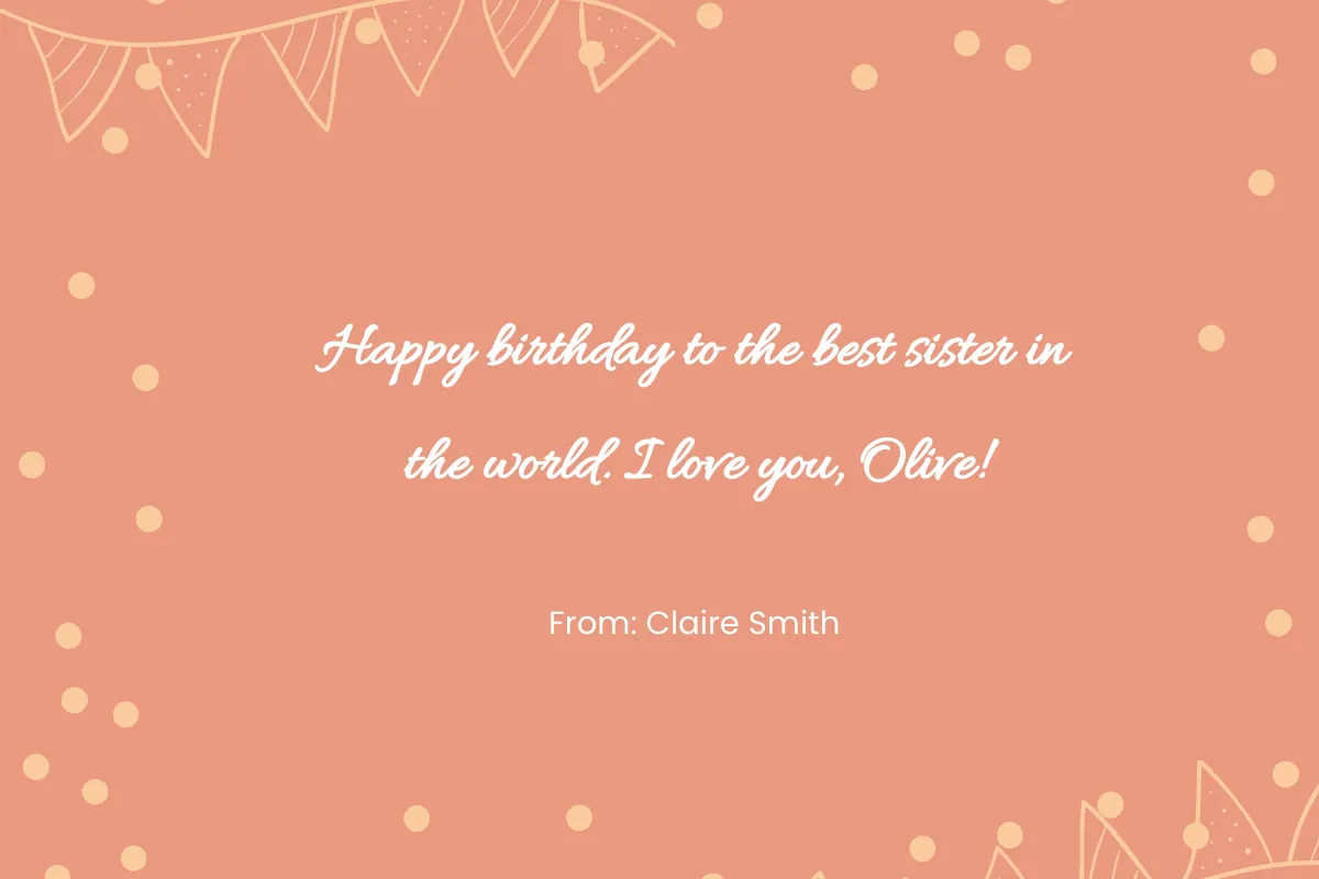 Free 21st Birthday Card For Sister Template to Edit Online