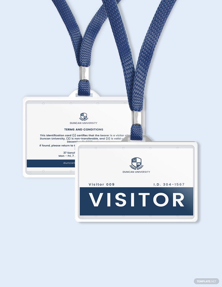 Editable Visitor ID Card Templates In Apple Pages To Download Editable Visitor ID Card Templates In Apple Pages To Download