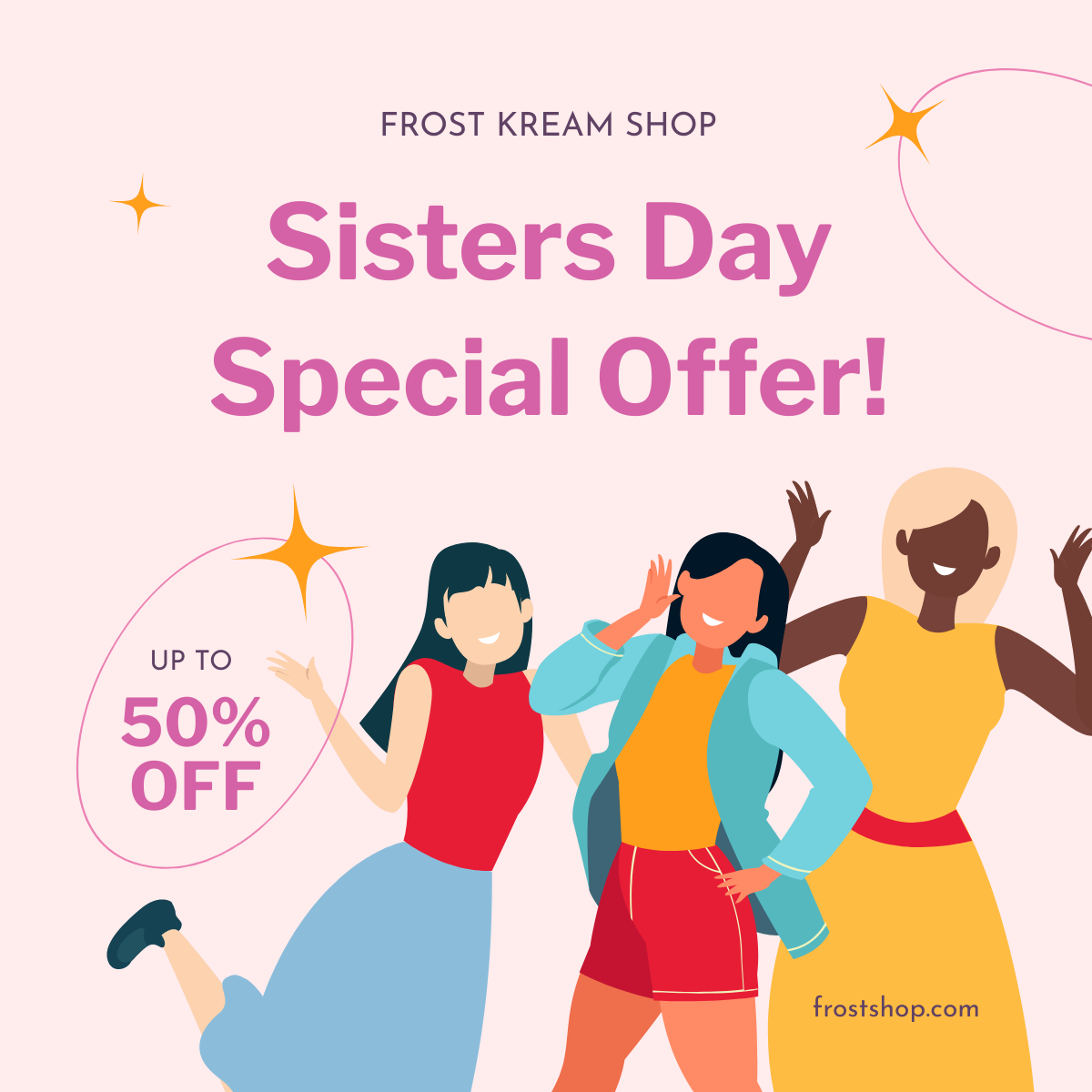 Sisters Day Offer Facebook Ad