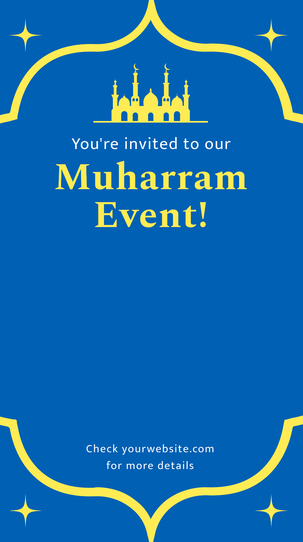 Free Muharram Invitation Snapchat Geofilter Template