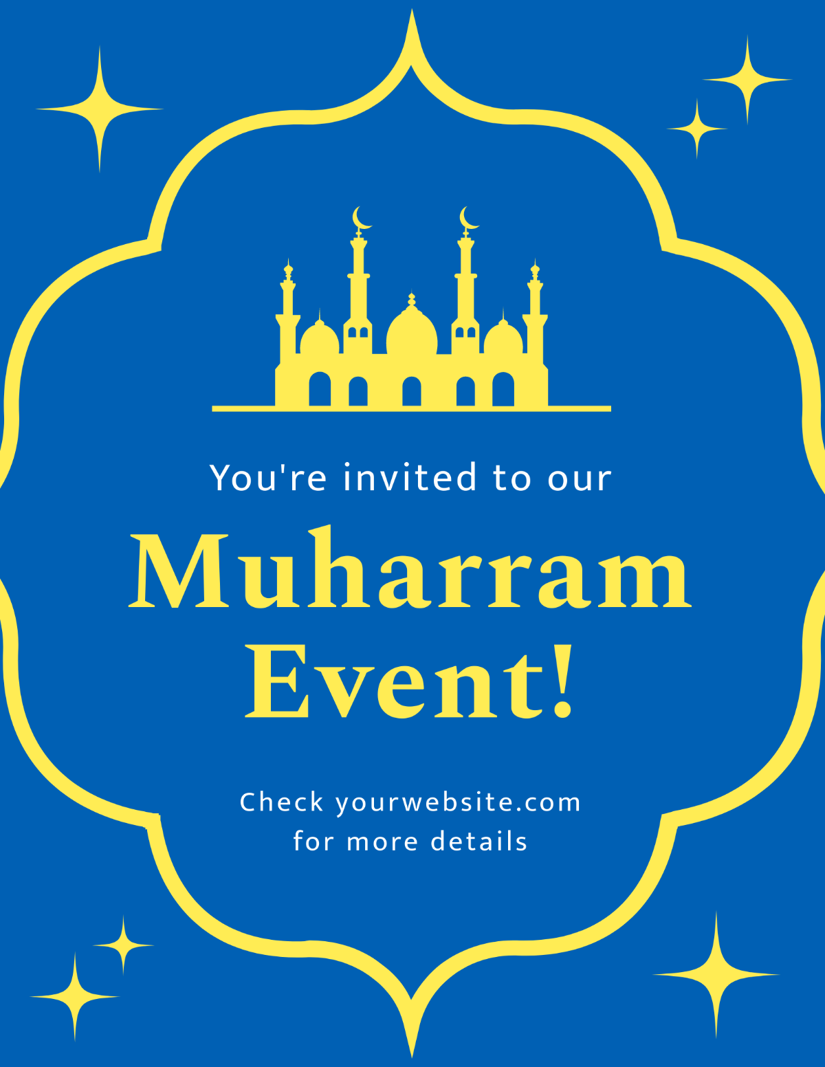 Muharram Invitation Flyer Template