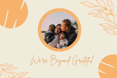 Free Photo Baby Shower Thank You Card Template to Edit Online