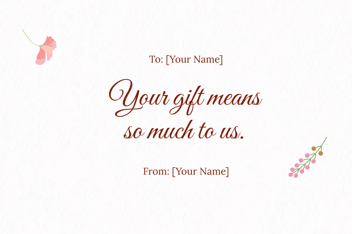 Free Bridal Shower Photo Thank You Card Template to Edit Online