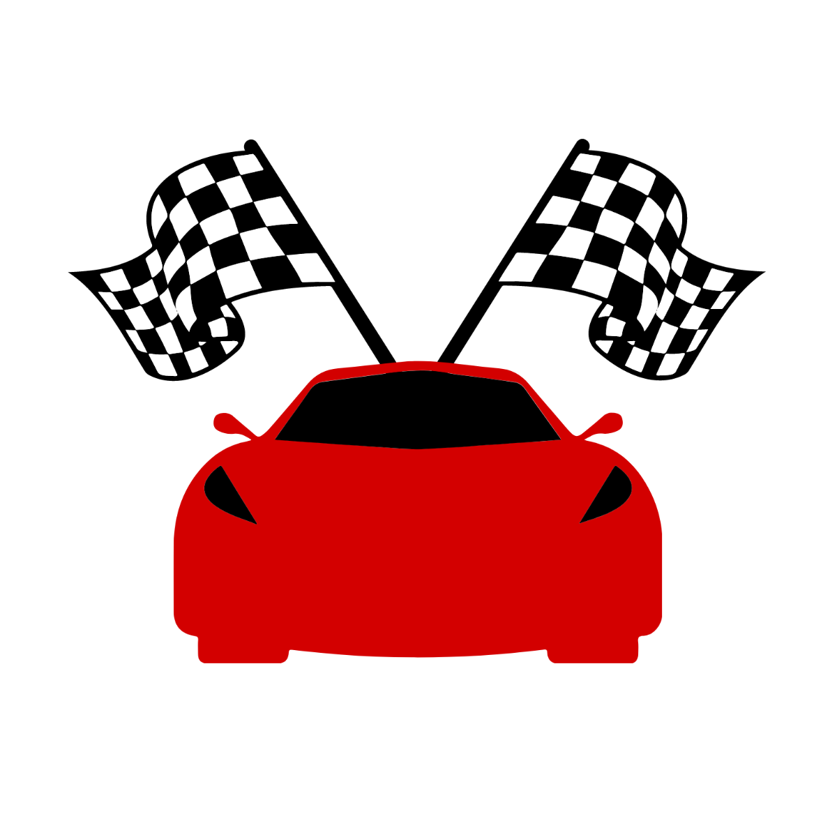 Fast Racing Flag clipart Template