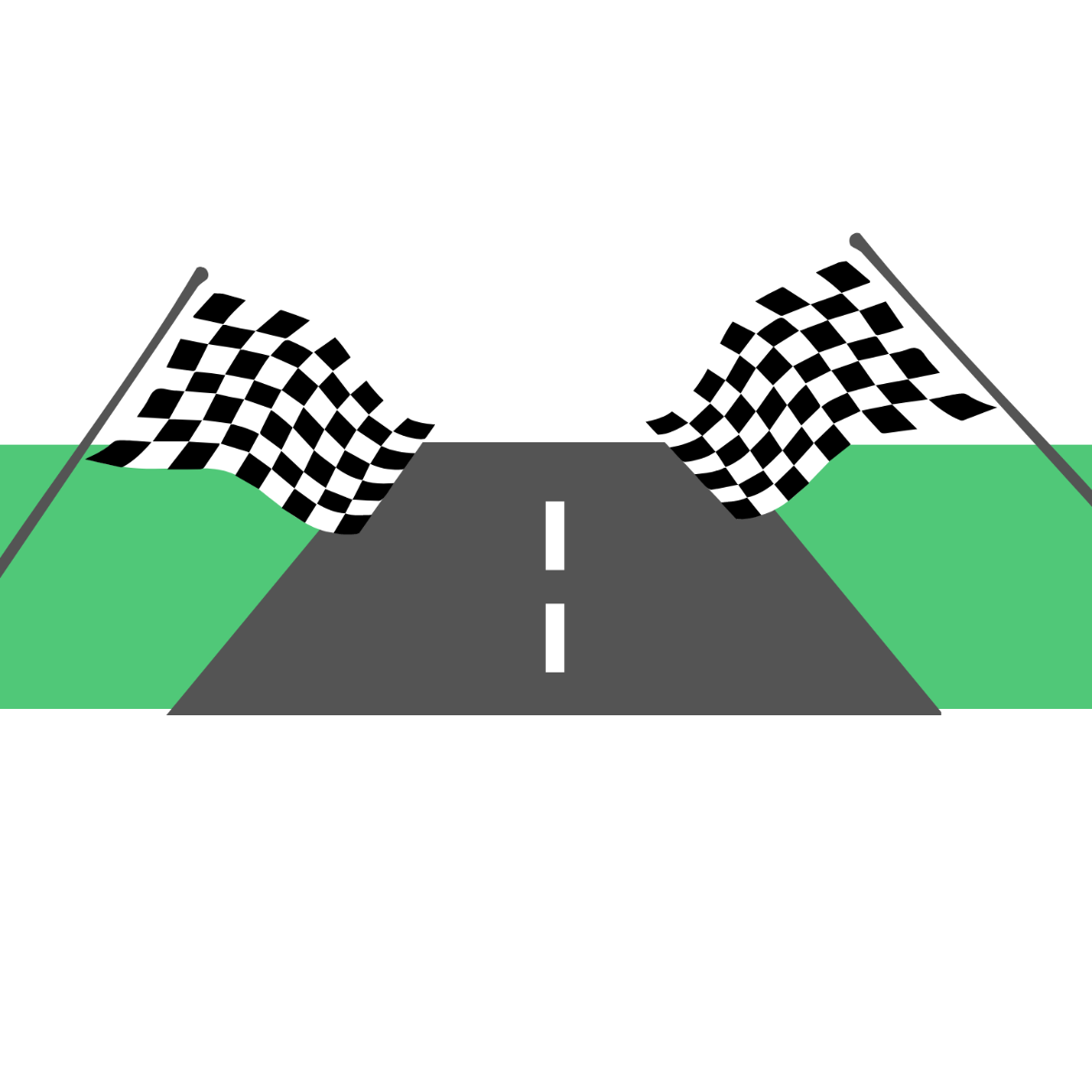 Road Racing Flag clipart Template