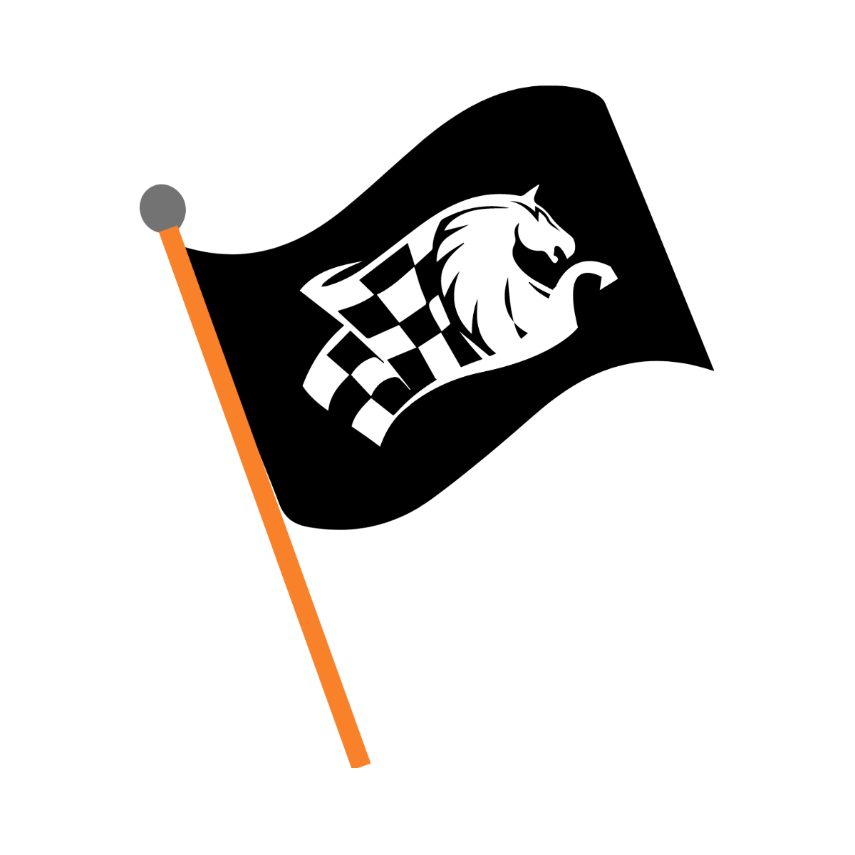 Horse Racing Flag clipart Template