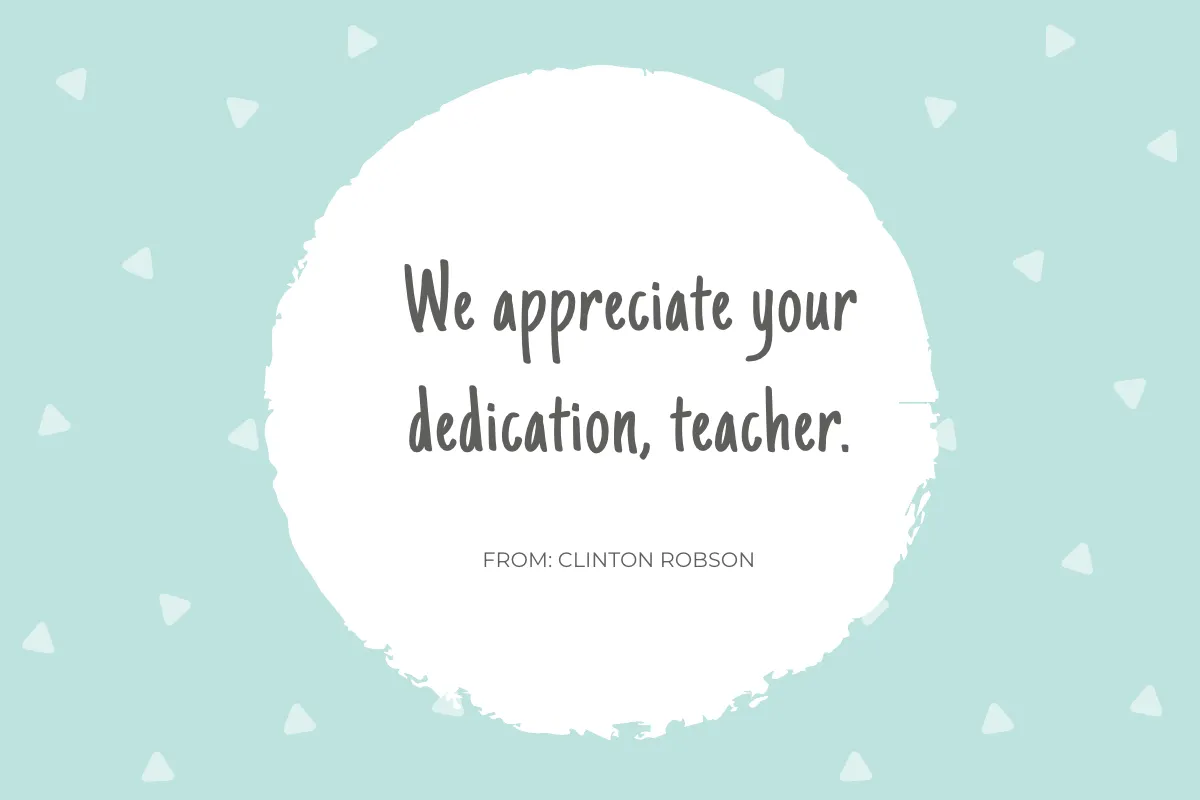Free Cute Teacher Thank You Card Template to Edit Online