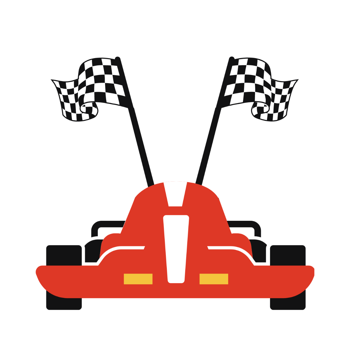 Vehicle Racing Flag clipart Template