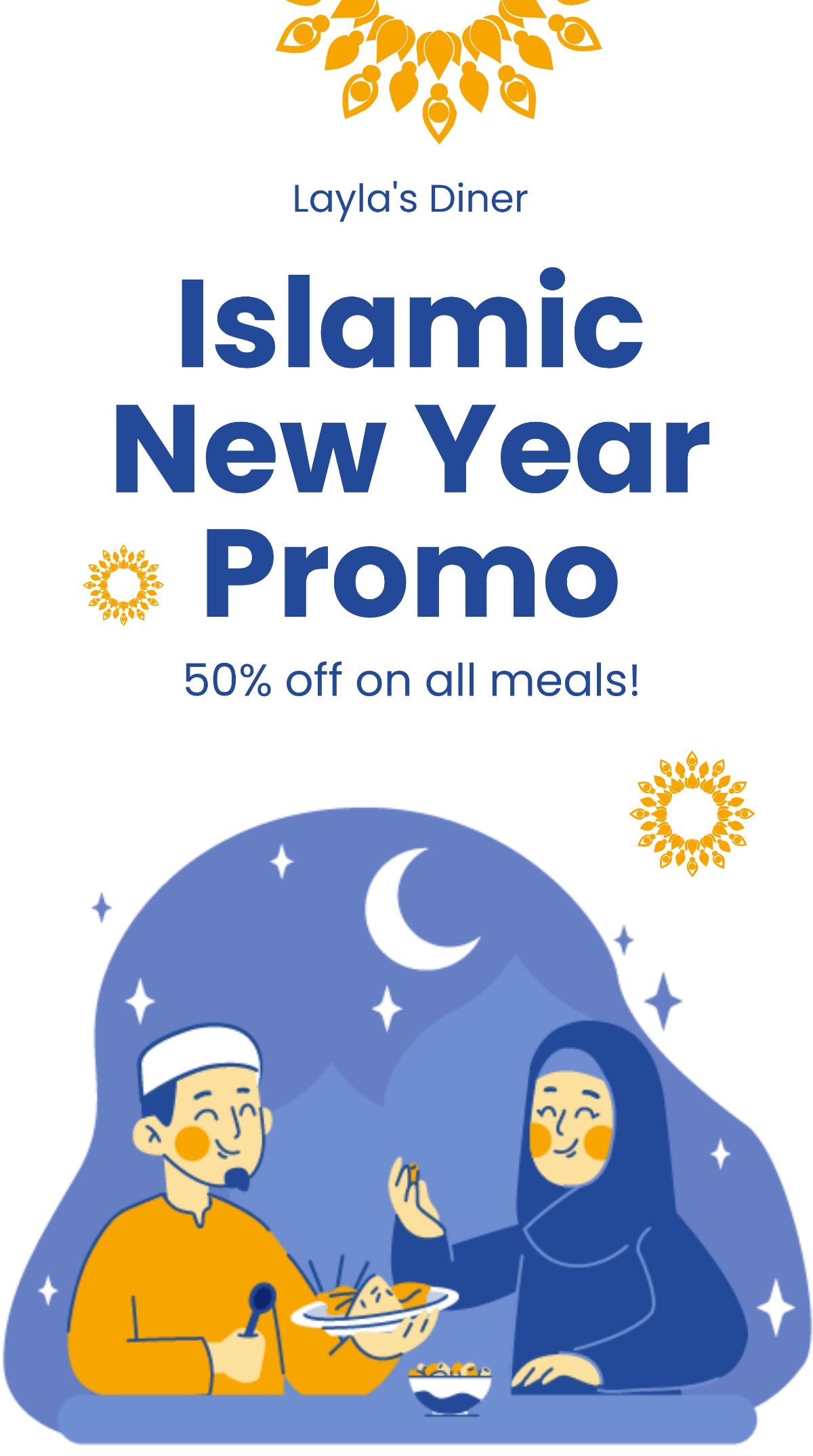 Free Islamic New Year Promotional Instagram Story Template