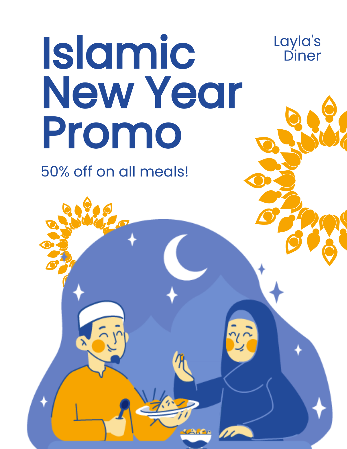 Islamic New Year Promotional Flyer Template