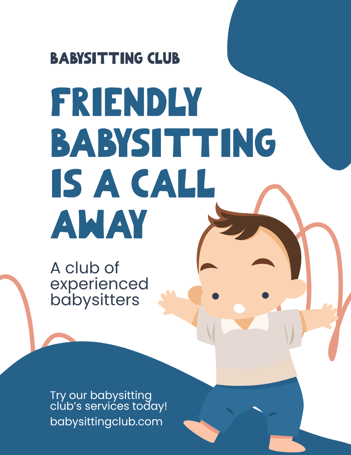 Babysitting Club Flyer Template